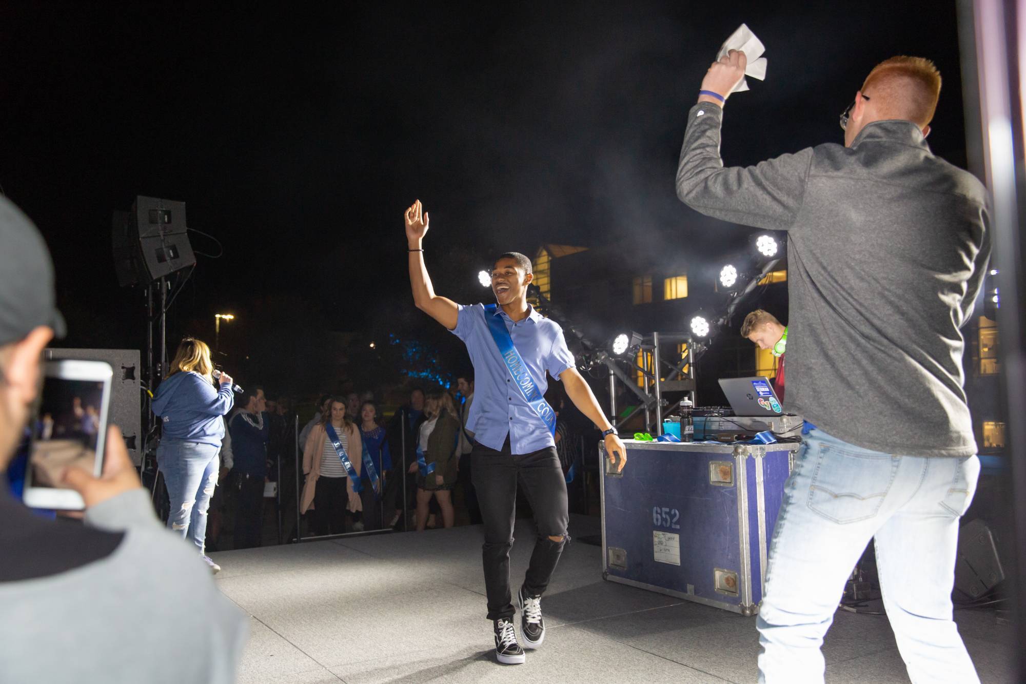 A GVSU club doing a performance